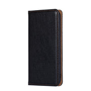 For Nokia C12 Gloss Oil Solid Color Magnetic Leather Phone Case(Black)