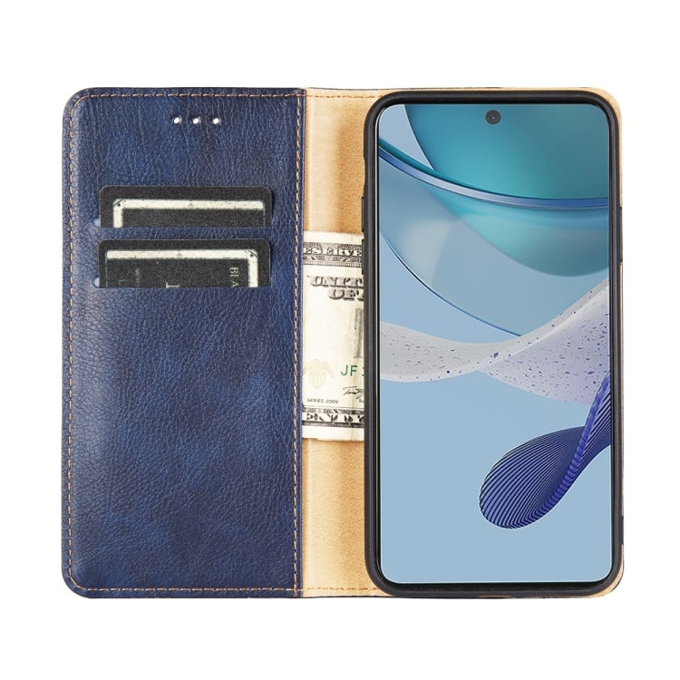 For Nokia C12 Gloss Oil Solid Color Magnetic Leather Phone Case(Black)