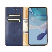 For Nokia C12 Gloss Oil Solid Color Magnetic Leather Phone Case(Black)