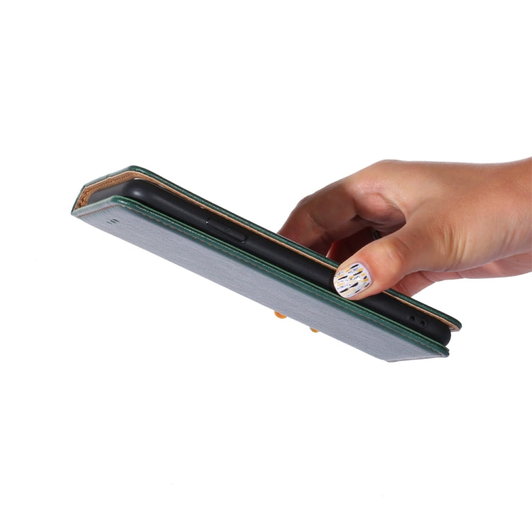 For Nokia C12 Gloss Oil Solid Color Magnetic Leather Phone Case(Black)