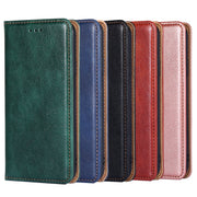 For Nokia C12 Gloss Oil Solid Color Magnetic Leather Phone Case(Black)