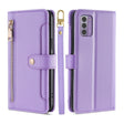 For Nokia G42 5G Lite Sheep Texture Cross-body Zipper Wallet Leather Phone Case(Purple) - Nokia Cases by PMC TechLife | Online Shopping South Africa | PMC TechLife | Buy Now Pay Later Mobicred