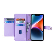 For OnePlus Ace 2 Pro Sheep Texture Cross-body Zipper Wallet Leather Phone Case(Purple)