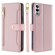 For OnePlus Ace 3V 5G Sheep Texture Cross-body Zipper Wallet Leather Phone Case(Pink) - OnePlus Cases by PMC TechLife | Online Shopping South Africa | PMC TechLife | Buy Now Pay Later Mobicred
