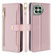 For OnePlus Ace 3 Pro 5G Sheep Texture Cross-body Zipper Wallet Leather Phone Case(Pink) - OnePlus Cases by PMC TechLife | Online Shopping South Africa | PMC TechLife | Buy Now Pay Later Mobicred