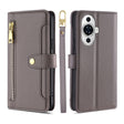 For Huawei nova 11 4G Sheep Texture Cross-body Zipper Wallet Leather Phone Case(Grey) - Huawei Cases by PMC TechLife | Online Shopping South Africa | PMC TechLife | Buy Now Pay Later Mobicred
