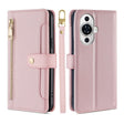 For Huawei nova 11 4G Sheep Texture Cross-body Zipper Wallet Leather Phone Case(Pink) - Huawei Cases by PMC TechLife | Online Shopping South Africa | PMC TechLife | Buy Now Pay Later Mobicred