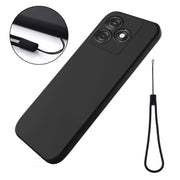 For Tecno Spark 10 4G / 10C 4G Pure Color Liquid Silicone Shockproof Phone Case(Black)