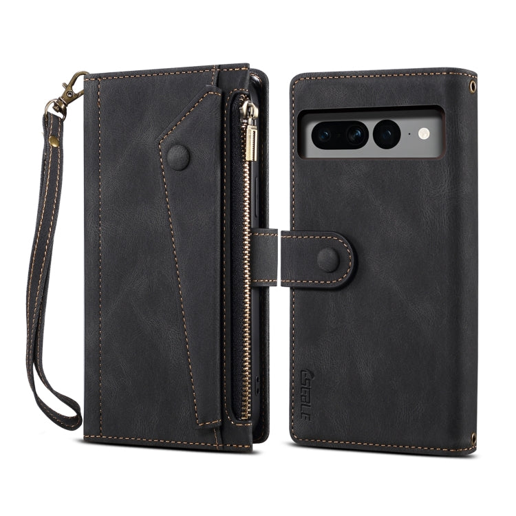 For Google Pixel 8 ESEBLE Retro Frosted RFID Flip Leather Phone Case(Black)