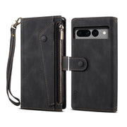 For Google Pixel 8 ESEBLE Retro Frosted RFID Flip Leather Phone Case(Black)