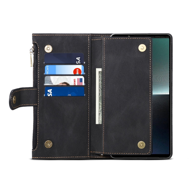 For Google Pixel 8 ESEBLE Retro Frosted RFID Flip Leather Phone Case(Black)