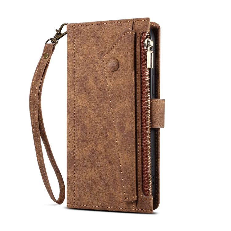 For Google Pixel 8 ESEBLE Retro Frosted RFID Flip Leather Phone Case(Brown)