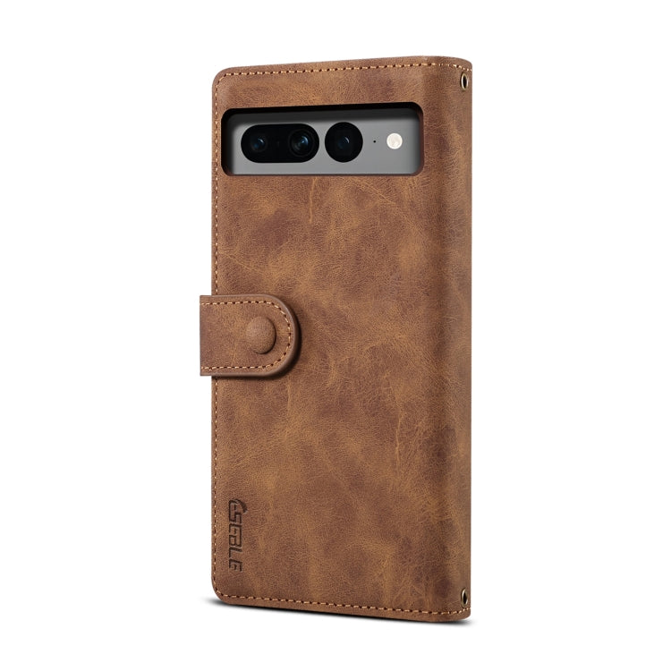 For Google Pixel 8 ESEBLE Retro Frosted RFID Flip Leather Phone Case(Brown)
