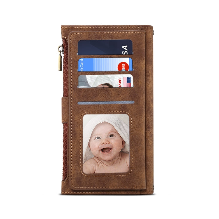 For Google Pixel 8 ESEBLE Retro Frosted RFID Flip Leather Phone Case(Brown)