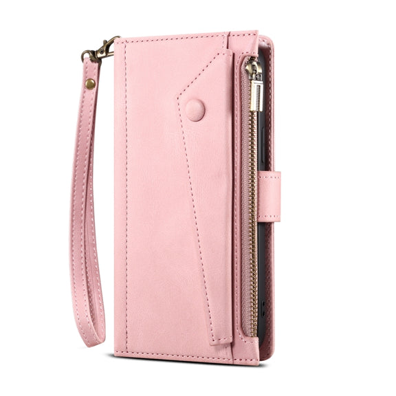 For Google Pixel 8 ESEBLE Retro Frosted RFID Flip Leather Phone Case(Rose Gold)