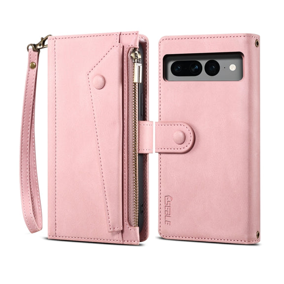 For Google Pixel 8 ESEBLE Retro Frosted RFID Flip Leather Phone Case(Rose Gold)