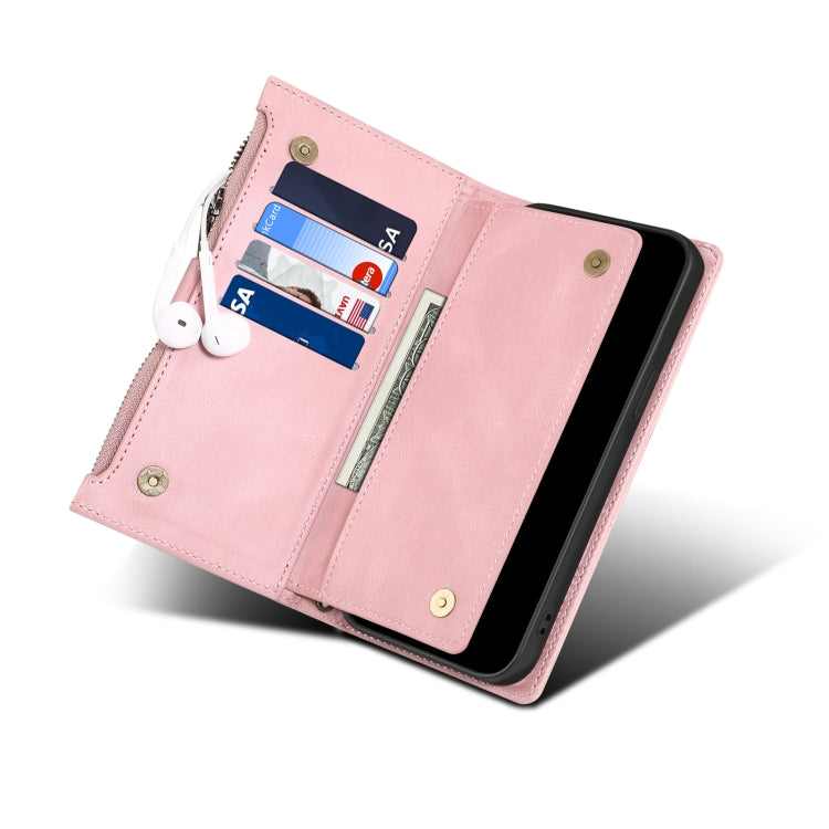 For Google Pixel 8 ESEBLE Retro Frosted RFID Flip Leather Phone Case(Rose Gold)