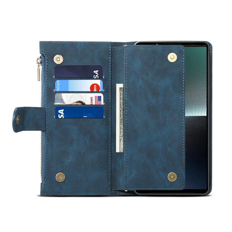 For Google Pixel 8 ESEBLE Retro Frosted RFID Flip Leather Phone Case(Dark Green)