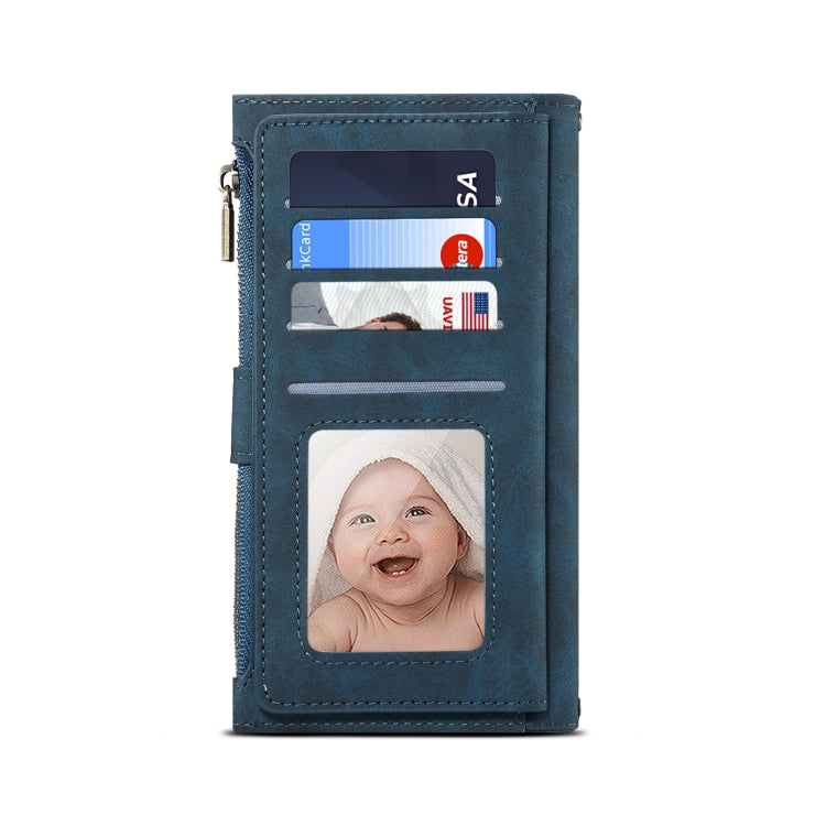 For Google Pixel 8 ESEBLE Retro Frosted RFID Flip Leather Phone Case(Dark Green)