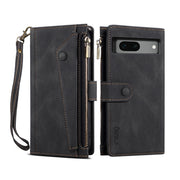 For Google Pixel 7a ESEBLE Retro Frosted RFID Flip Leather Phone Case(Black)