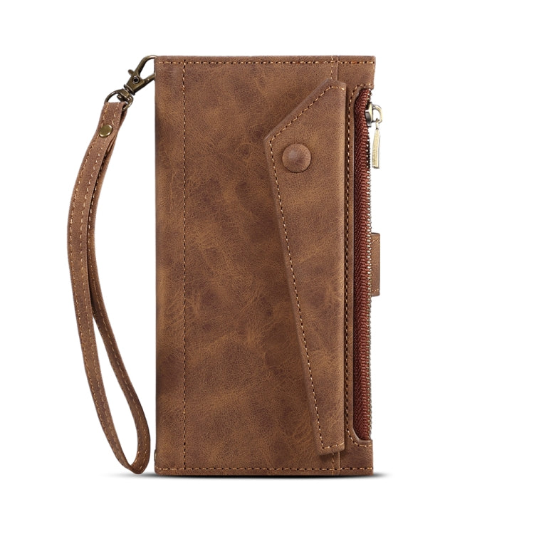For Google Pixel 7a ESEBLE Retro Frosted RFID Flip Leather Phone Case(Brown)