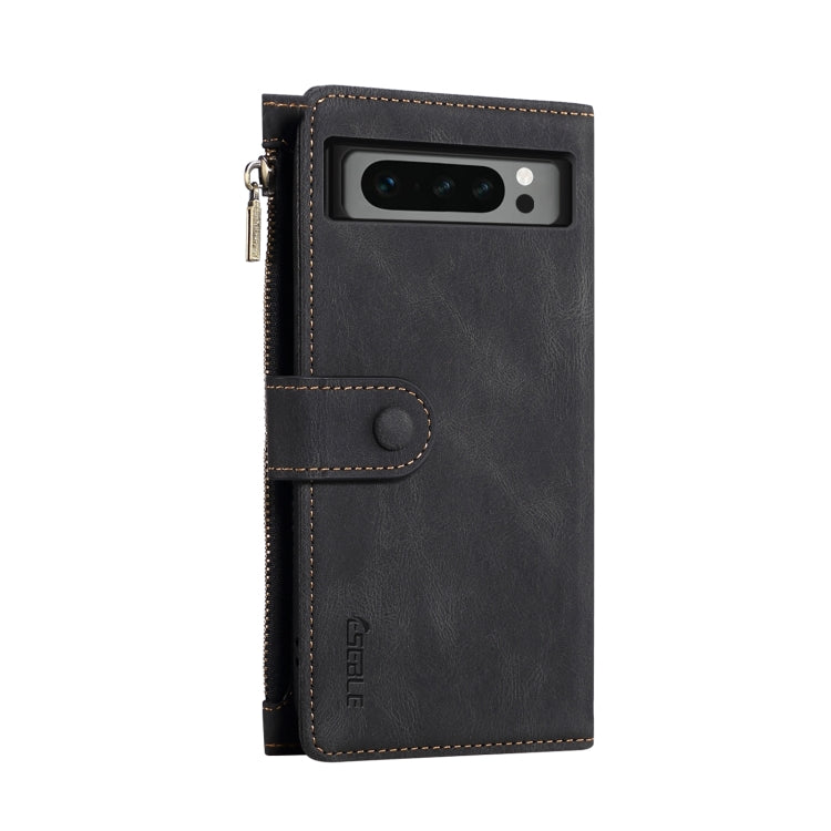 For Google Pixel 8 Pro ESEBLE Retro Frosted RFID Flip Leather Phone Case(Black)