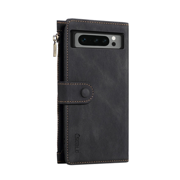 For Google Pixel 8 Pro ESEBLE Retro Frosted RFID Flip Leather Phone Case(Black)