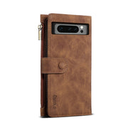 For Google Pixel 8 Pro ESEBLE Retro Frosted RFID Flip Leather Phone Case(Brown)