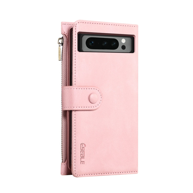 For Google Pixel 8 Pro ESEBLE Retro Frosted RFID Flip Leather Phone Case(Rose Gold)