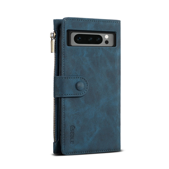 For Google Pixel 8 Pro ESEBLE Retro Frosted RFID Flip Leather Phone Case(Dark Green)