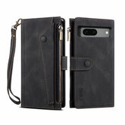 For Google Pixel 8A ESEBLE Retro Frosted RFID Flip Leather Phone Case(Black)