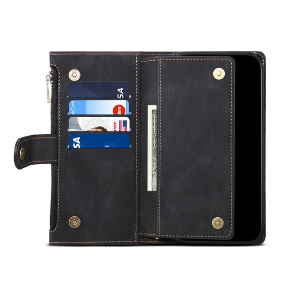 For Google Pixel 8A ESEBLE Retro Frosted RFID Flip Leather Phone Case(Black)