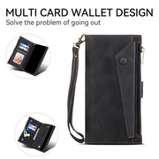 For Google Pixel 8A ESEBLE Retro Frosted RFID Flip Leather Phone Case(Black)