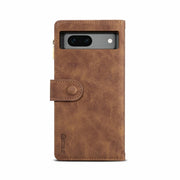For Google Pixel 8A ESEBLE Retro Frosted RFID Flip Leather Phone Case(Brown)