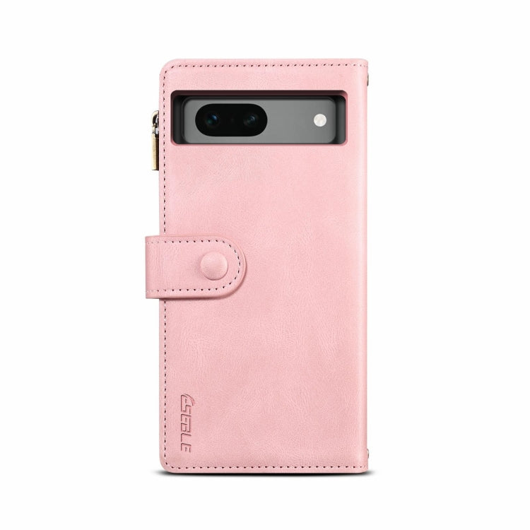 For Google Pixel 8A ESEBLE Retro Frosted RFID Flip Leather Phone Case(Rose Gold)