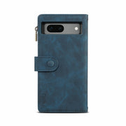 For Google Pixel 8A ESEBLE Retro Frosted RFID Flip Leather Phone Case(Dark Green)