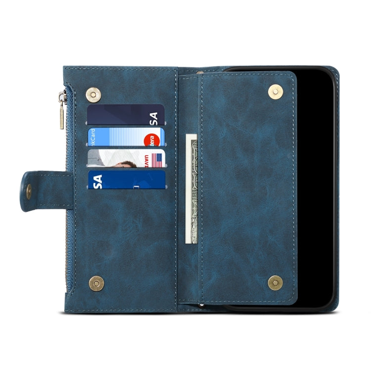 For Google Pixel 8A ESEBLE Retro Frosted RFID Flip Leather Phone Case(Dark Green)
