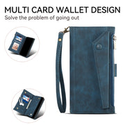 For Google Pixel 8A ESEBLE Retro Frosted RFID Flip Leather Phone Case(Dark Green)