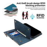 For Google Pixel 8A ESEBLE Retro Frosted RFID Flip Leather Phone Case(Dark Green)