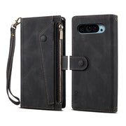 For Google Pixel 9 / 9 Pro ESEBLE Retro Frosted RFID Flip Leather Phone Case(Black)