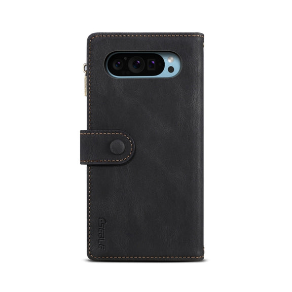 For Google Pixel 9 / 9 Pro ESEBLE Retro Frosted RFID Flip Leather Phone Case(Black)