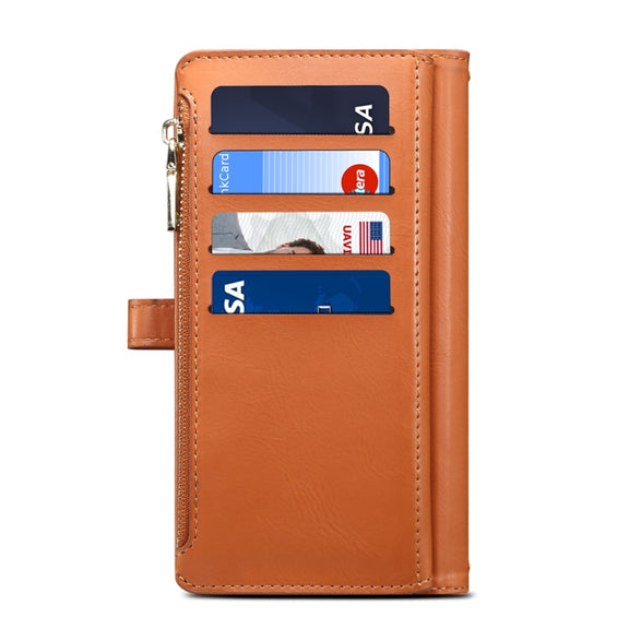 For Google Pixel 8 ESEBLE Star Series Lanyard Zipper Wallet RFID Leather Case(Brown)