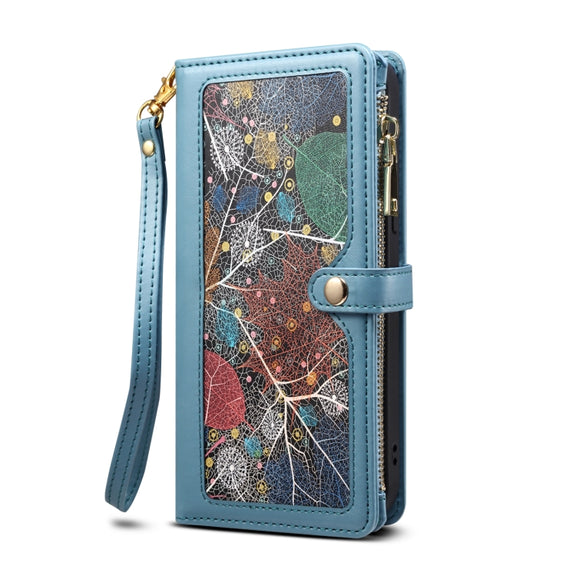 For Google Pixel 8 ESEBLE Star Series Lanyard Zipper Wallet RFID Leather Case(Blue)