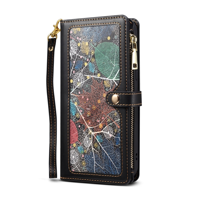 For Google Pixel 8 ESEBLE Star Series Lanyard Zipper Wallet RFID Leather Case(Black)