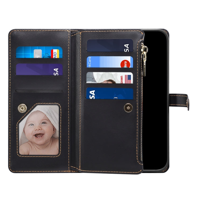For Google Pixel 8 ESEBLE Star Series Lanyard Zipper Wallet RFID Leather Case(Black)