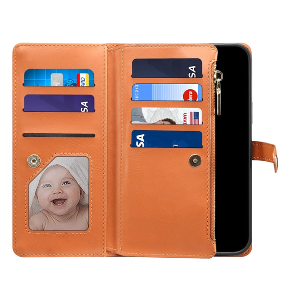 For Google Pixel 7a ESEBLE Star Series Lanyard Zipper Wallet RFID Leather Case(Brown)