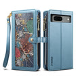 For Google Pixel 7a ESEBLE Star Series Lanyard Zipper Wallet RFID Leather Case(Blue) - Google Cases by ESEBLE | Online Shopping South Africa | PMC TechLife | Buy Now Pay Later Mobicred