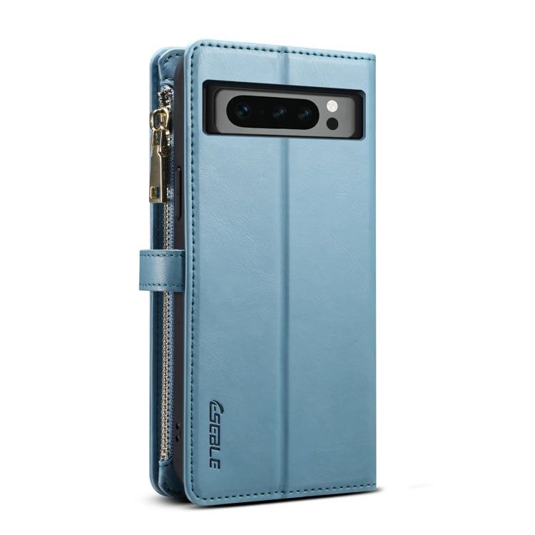 For Google Pixel 8 Pro ESEBLE Star Series Lanyard Zipper Wallet RFID Leather Case(Blue)