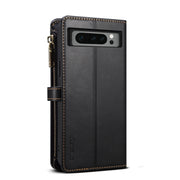 For Google Pixel 8 Pro ESEBLE Star Series Lanyard Zipper Wallet RFID Leather Case(Black)
