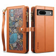 For Google Pixel 8A ESEBLE Star Series Lanyard Zipper Wallet RFID Leather Case(Brown) - Google Cases by ESEBLE | Online Shopping South Africa | PMC TechLife | Buy Now Pay Later Mobicred